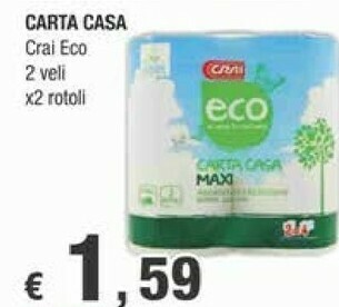 Crai Crai Eco Carta Casa offerta