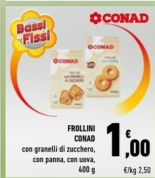 Conad Conad - Frollini Con Uova 400 G(ml) offerta
