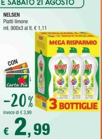 Crai Nelsen Detersivo piatti offerta