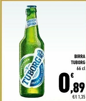 Conad Tuborg Birra 660 G(ml) offerta