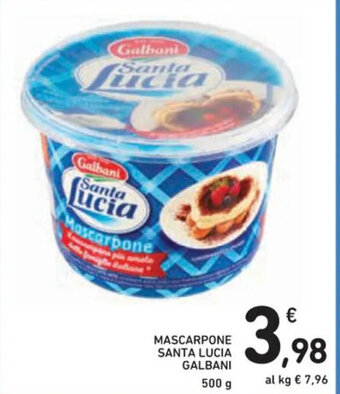 Spazio Conad MASCARPONE SANTA LUCIA GALBANI 500 g offerta