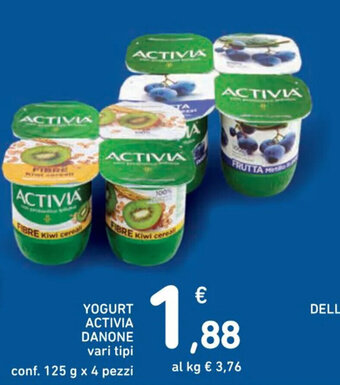 Spazio Conad YOGURT ACTIVIA DANONE vari tipi conf. 125 g x 4 pezzi offerta
