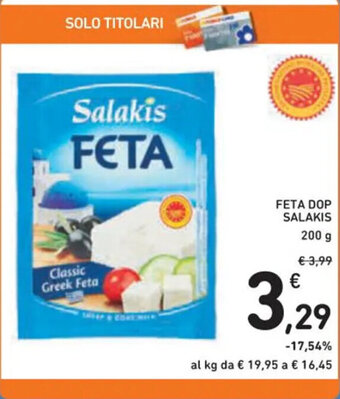 Spazio Conad FETA DOP SALAKIS 200 g offerta