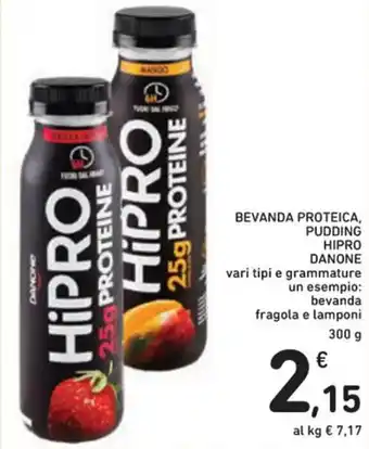 Spazio Conad BEVANDA PROTEICA, PUDDING HIPRO DANONE 300 g offerta