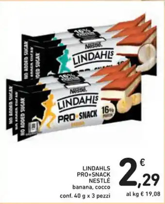 Spazio Conad LINDAHLS PRO+SNACK conf. 40 g x 3 pezzi offerta