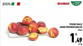 Conad Pesche Gialle offerta