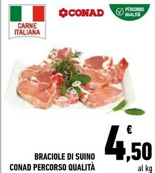 Conad Braciole Di Suino offerta