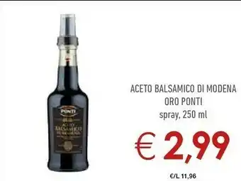 Conad Ponti Aceto Malsamico Di Modena Oro offerta
