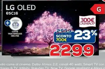 Euronics LG Oled 65c16 offerta