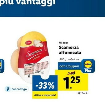 Lidl Milbona Scamorza Affumicata offerta