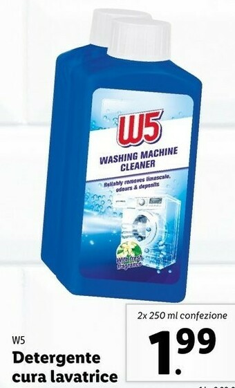 W5 Detergente Cura Lavatrice
