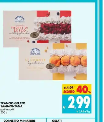 Tigros Sammontana Trancio Frutti Di Bosco 500 G(ml) offerta