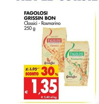 Tigros Grissin bon Grissini offerta