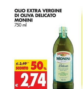 Tigros Monini Olio extravergine di oliva offerta