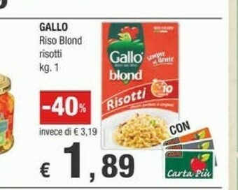 Crai Gallo - Riso Blond 1000 g(ml) offerta