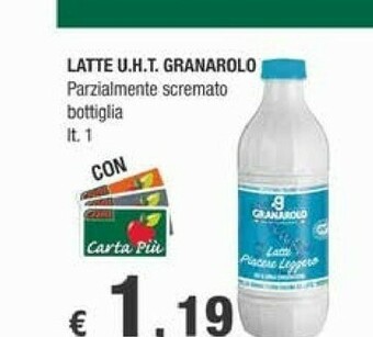 Crai Granarolo Latte Fresco Parzialmente Scremato offerta