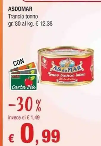 Crai Asdomar Trancio Tonno offerta