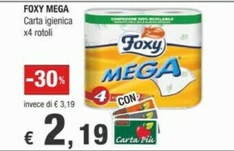 Crai Foxy Mega Carta Igienica offerta