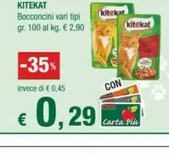 Crai Kitekat Bocconcini Con Pollo offerta