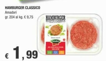 Crai Amadori Hamburger Classico offerta