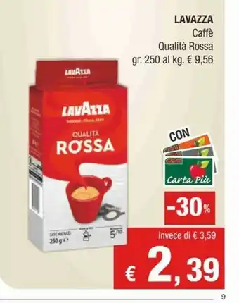 Crai Lavazza Qualità Rossa 250g offerta