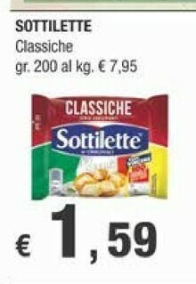 Crai Sottilette Classiche offerta