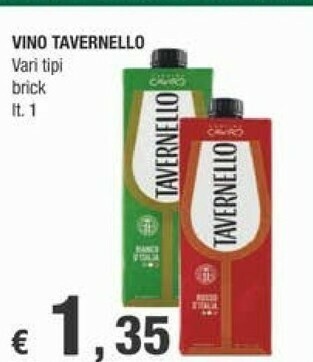 Crai Tavernello Vino Bianco 1000 G(ml) offerta