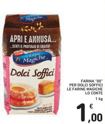 FARINA "00" PER DOLCI SOFFICI LE FARINE MAGICHE LO CONTE 1 kg