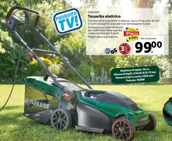 PARKSIDEⓇ Tosaerba elettrico