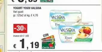 Crai Valsoia Yogurt Yosoi Pesca offerta