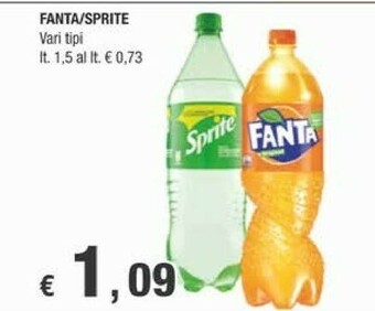 Crai Coca-Cola - Fanta Aranciata 1500 G(ml) offerta