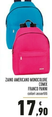 Conad Franco Panini Zaino Americano Monocolore Comix offerta