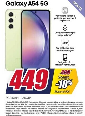 Trony Galaxy a54 5g offerta