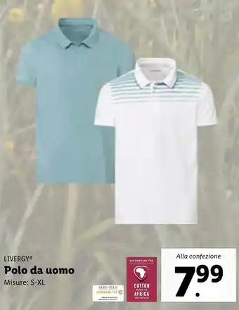 Lidl LIVERGYⓇ Polo da uomo Misure: S-XL offerta