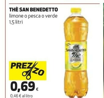 Coop San Benedetto Thè Al Limone 1500 G(ml) offerta