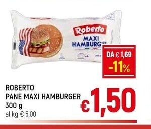 A&O Roberto pane maxi hamburger offerta