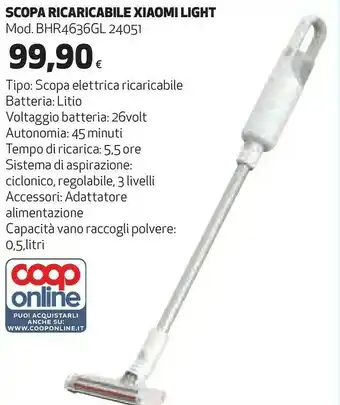 Coop Xiaomi Scopa Ricaricabile Light offerta