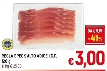 A&O Recla speck alto adige i.g.p offerta