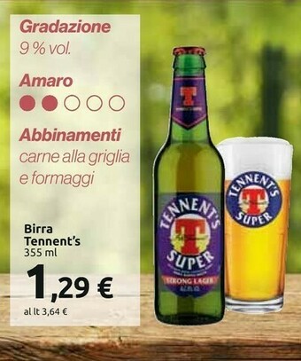 Carrefour Tennent's Birra offerta