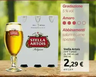 Carrefour Stella artois Birra offerta