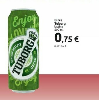 Carrefour Tuborg Birra offerta