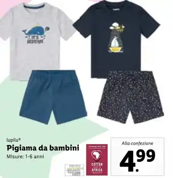 Lidl lupiluⓇ Pigiama da bambini Misure: 1-6 anni offerta