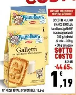 Conad City Barilla biscotti offerta