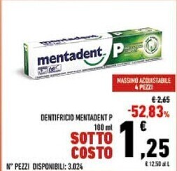 Conad City Mentadent dentifricio offerta
