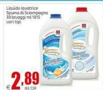 Elite Spuma di Sciampagna Detersivo lavatrice offerta