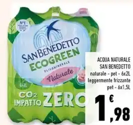 Conad Superstore San benedetto acqua naturale naturale 2 l offerta
