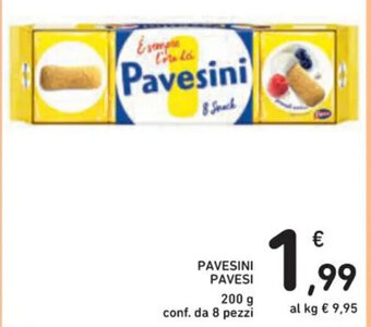 Spazio Conad PAVESINI PAVESI 200 g conf. da 8 pezzi offerta