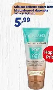 In'S Mercato Clinians bellezza solare latte idratante pre & dopo sole offerta