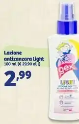In'S Mercato Gex - lozione antizanzara light offerta