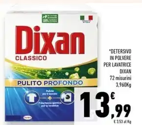 Conad Superstore Dixan detersivo in polvere per lavatrice offerta